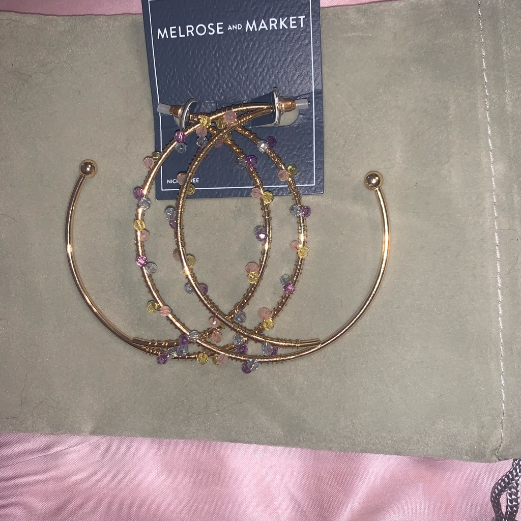 Melrose And Market Hoop Earring Nwt